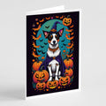 Jack Russell Terrier Witchy Halloween Greeting Cards Pack of 8 Blank Cards with Envelopes Whimsical A7 Size 5x7