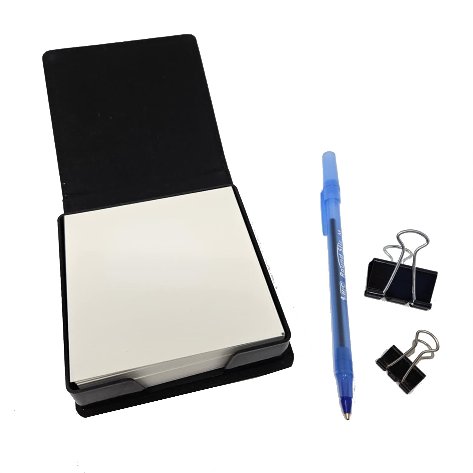 Gerbera Daisies in Watercolor PU Leather Note Paper Holder with Artist-Designed Cover, Desk Accessory, Office Gift