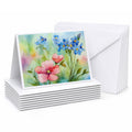 Alaska Forget-me-nots in Watercolor Greeting Cards Pack of 8 Blank Cards with Envelopes Whimsical A7 Size 5x7