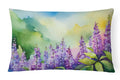 Idaho Syringa in Watercolor Fabric Decorative Pillow DAC1645PW1216