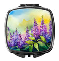 Idaho Syringa in Watercolor Compact Mirror Decorative Travel Makeup Mirror for Women Girls Gifts Pocket Makeup Mirror Folding Handheld