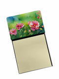 Iowa Wild Prairie Roses in Watercolor Watercolor Sticky Note Holder Refillable Dispenser Desk Accessory 3x3 Pad Gift