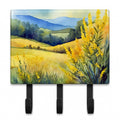 Kentucky Goldenrod in Watercolor Leash or Key Holder Wall Hooks, Coat Rack Wall Mount, for Hanging Keys, Towels, Aprons, Leashes