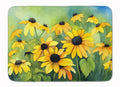 Maryland Black-Eyed Susans in Watercolor Memory Foam Kitchen Mat Machine Washable Anti-Fatigue Cushion Comfort Bath or Kitchen Rug