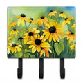 Maryland Black-Eyed Susans in Watercolor Leash or Key Holder Wall Hooks, Coat Rack Wall Mount, for Hanging Keys, Towels, Aprons, Leashes