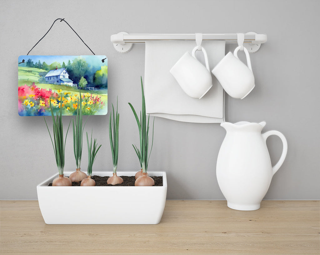 Massachusetts Mayflowers in Watercolor Wall or Door Hanging Prints DAC1668DS812