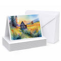 Montana Bitterroot in Watercolor Greeting Cards Pack of 8 Blank Cards with Envelopes Whimsical A7 Size 5x7