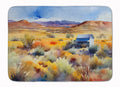Nevada Sagebrush in Watercolor Memory Foam Kitchen Mat Machine Washable Anti-Fatigue Cushion Comfort Bath or Kitchen Rug