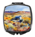 Nevada Sagebrush in Watercolor Compact Mirror Decorative Travel Makeup Mirror for Women Girls Gifts Pocket Makeup Mirror Folding Handheld