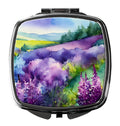 New Hampshire Purple Lilac in Watercolor Compact Mirror Decorative Travel Makeup Mirror for Women Girls Gifts Pocket Makeup Mirror Folding Handheld