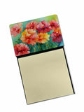 Ohio Scarlet Carnations in Watercolor Watercolor Sticky Note Holder Refillable Dispenser Desk Accessory 3x3 Pad Gift