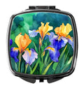 Tennessee Iris in Watercolor Compact Mirror Decorative Travel Makeup Mirror for Women Girls Gifts Pocket Makeup Mirror Folding Handheld