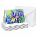 Tennessee Iris in Watercolor Greeting Cards Pack of 8 Blank Cards with Envelopes Whimsical A7 Size 5x7