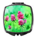 Vermont Red Clover in Watercolor Compact Mirror Decorative Travel Makeup Mirror for Women Girls Gifts Pocket Makeup Mirror Folding Handheld