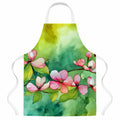 Virginia American Dogwood in Watercolor Apron Cooking Kitchen Server Baking Crafts Gardening for Adult Women Men, Unisex, Large, Multicolor
