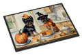 Affenpinscher Fall Kitchen Pumpkins Doormat Indoor Outdoor 24H X 36W Front Door Mat Rugs for Entryway, Non Slip Washable Low Pile,