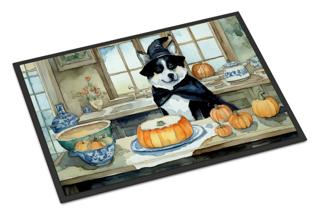 Akita Fall Kitchen Pumpkins Doormat Indoor Outdoor 24H X 36W Front Door Mat Rugs for Entryway, Non Slip Washable Low Pile,