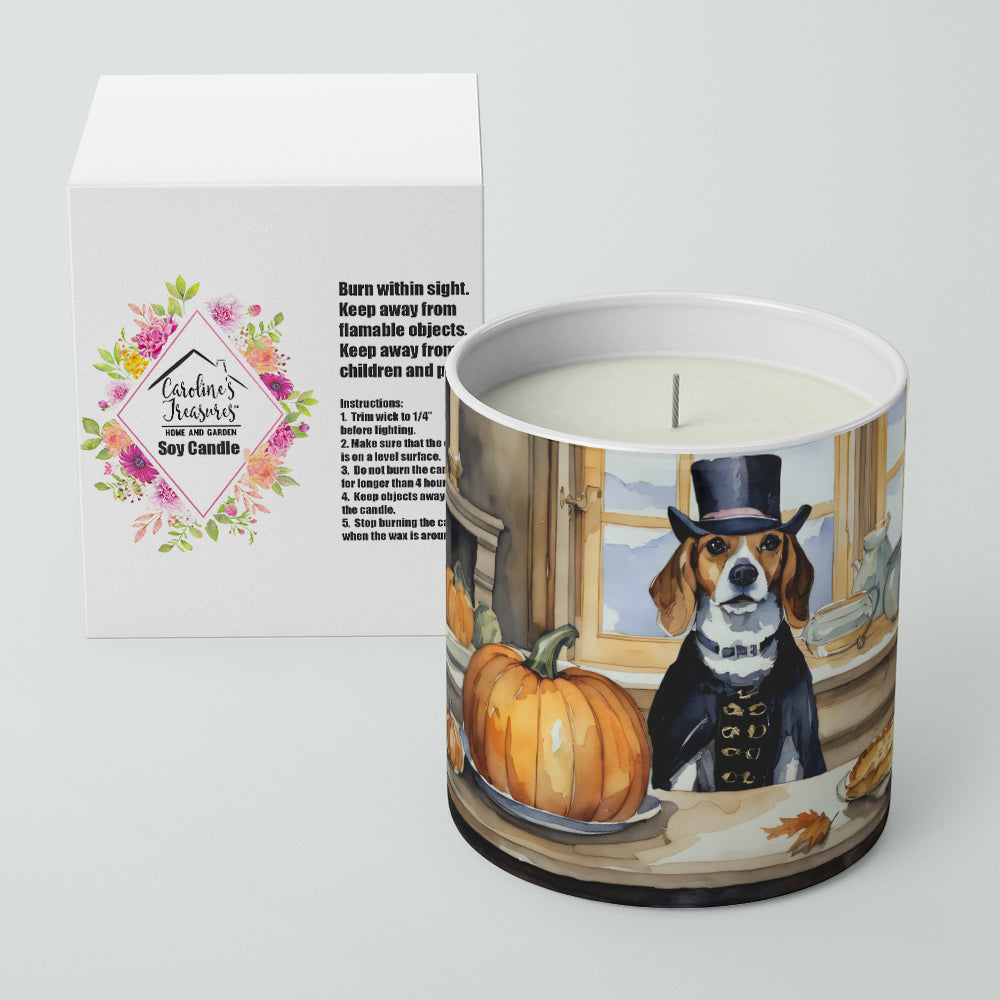 Beagle Fall Kitchen Pumpkins Decorative Soy Candle Nature Soy Wax Essential Oil Home Decor Ideal for Bedroom Kitchen Bath Office Gift, 10 oz