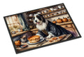 Bearded Collie Fall Kitchen Pumpkins Doormat Indoor Outdoor 24H X 36W Front Door Mat Rugs for Entryway, Non Slip Washable Low Pile,
