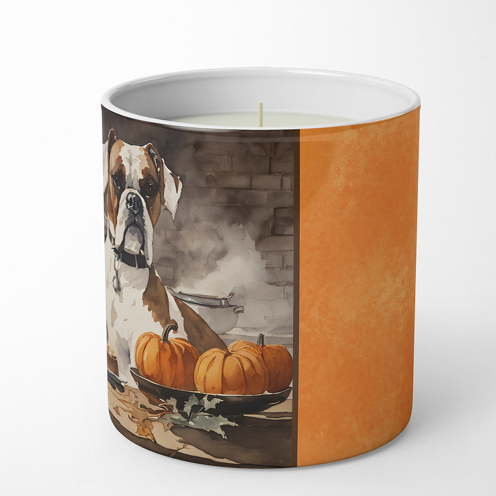 Boxer Fall Kitchen Pumpkins Decorative Soy Candle Nature Soy Wax Essential Oil Home Decor Ideal for Bedroom Kitchen Bath Office Gift, 10 oz