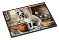 Boxer Fall Kitchen Pumpkins Doormat Indoor Outdoor 24H X 36W Front Door Mat Rugs for Entryway, Non Slip Washable Low Pile,
