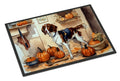 Brittany Fall Kitchen Pumpkins Doormat Indoor Outdoor 18H X 27W Front Door Mat Rugs for Entryway, Non Slip Washable