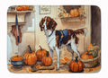 Brittany Fall Kitchen Pumpkins Memory Foam Kitchen Mat Machine Washable Anti-Fatigue Cushion Comfort Bath or Kitchen Rug