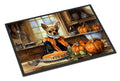 Chihuahua Fall Kitchen Pumpkins Doormat Indoor Outdoor 24H X 36W Front Door Mat Rugs for Entryway, Non Slip Washable Low Pile,