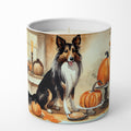 Collie Fall Kitchen Pumpkins Decorative Soy Candle Nature Soy Wax Essential Oil Home Decor Ideal for Bedroom Kitchen Bath Office Gift, 10 oz