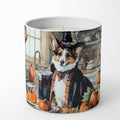 Corgi Fall Kitchen Pumpkins Decorative Soy Candle Nature Soy Wax Essential Oil Home Decor Ideal for Bedroom Kitchen Bath Office Gift, 10 oz