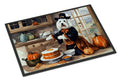 Coton De Tulear Fall Kitchen Pumpkins Doormat Indoor Outdoor 18H X 27W Front Door Mat Rugs for Entryway, Non Slip Washable