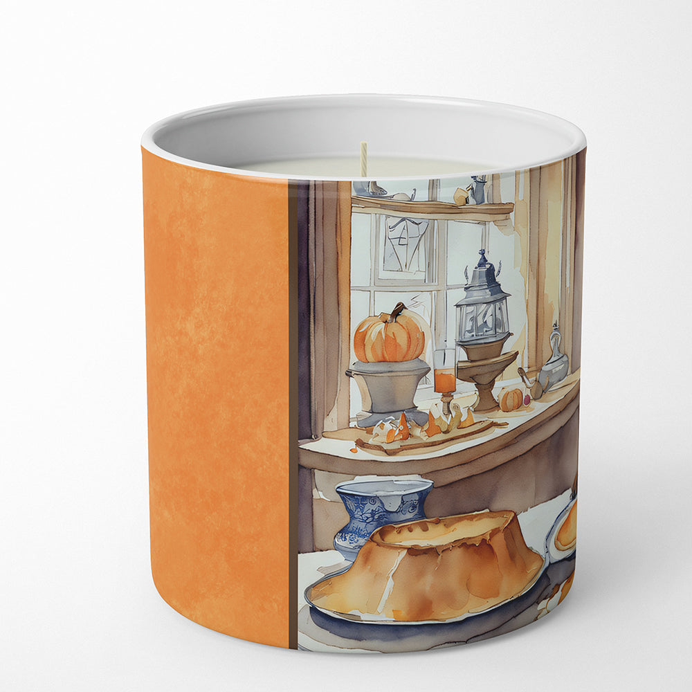 Doberman Pinscher Fall Kitchen Pumpkins Decorative Soy Candle Nature Soy Wax Essential Oil Home Decor Ideal for Bedroom Kitchen Bath Office Gift, 10 oz