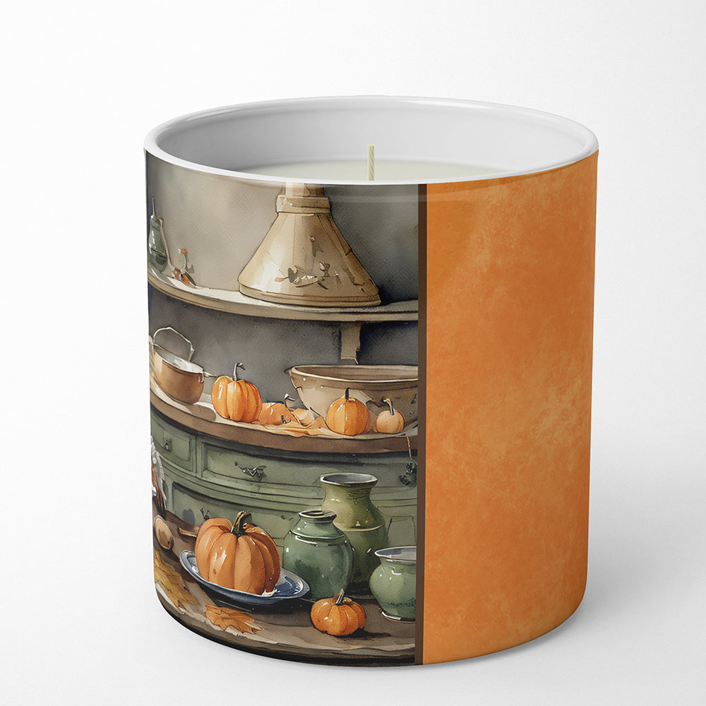Irish Setter Fall Kitchen Pumpkins Decorative Soy Candle Nature Soy Wax Essential Oil Home Decor Ideal for Bedroom Kitchen Bath Office Gift, 10 oz