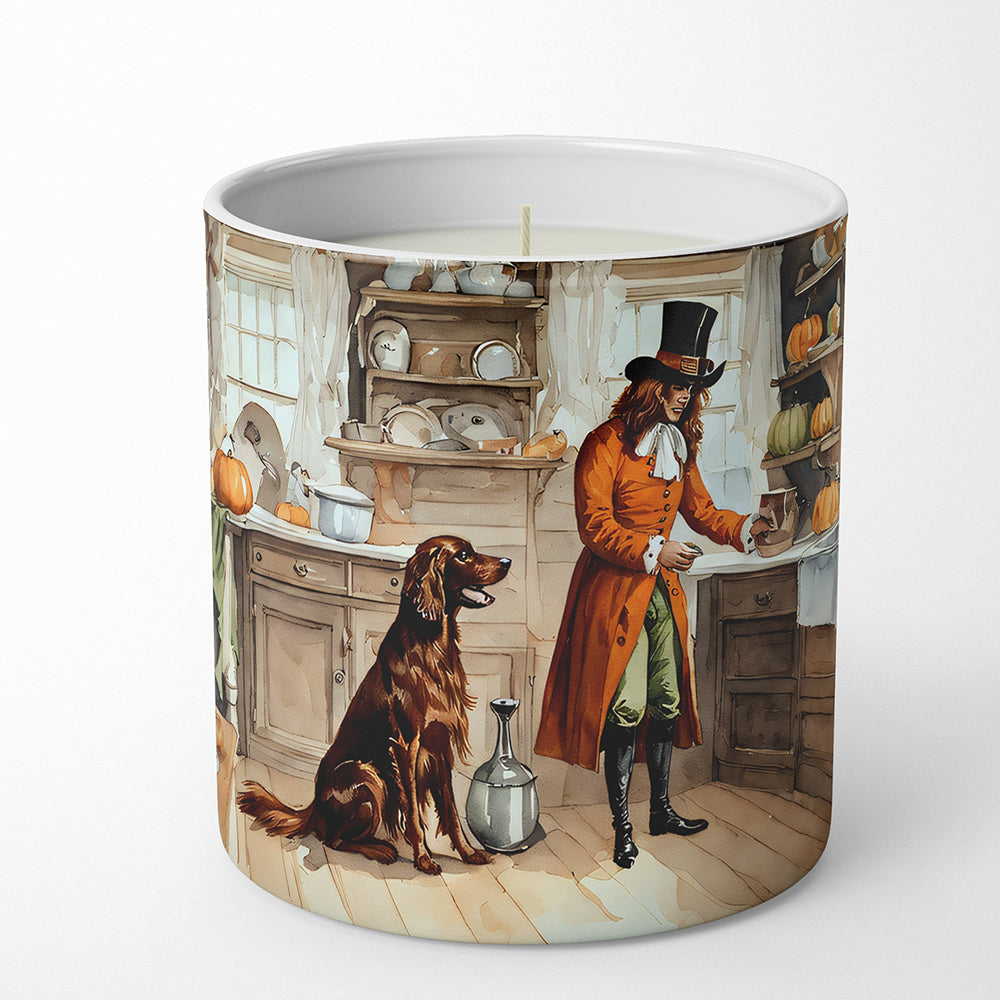 Irish Setter Fall Kitchen Pumpkins Decorative Soy Candle Nature Soy Wax Essential Oil Home Decor Ideal for Bedroom Kitchen Bath Office Gift, 10 oz
