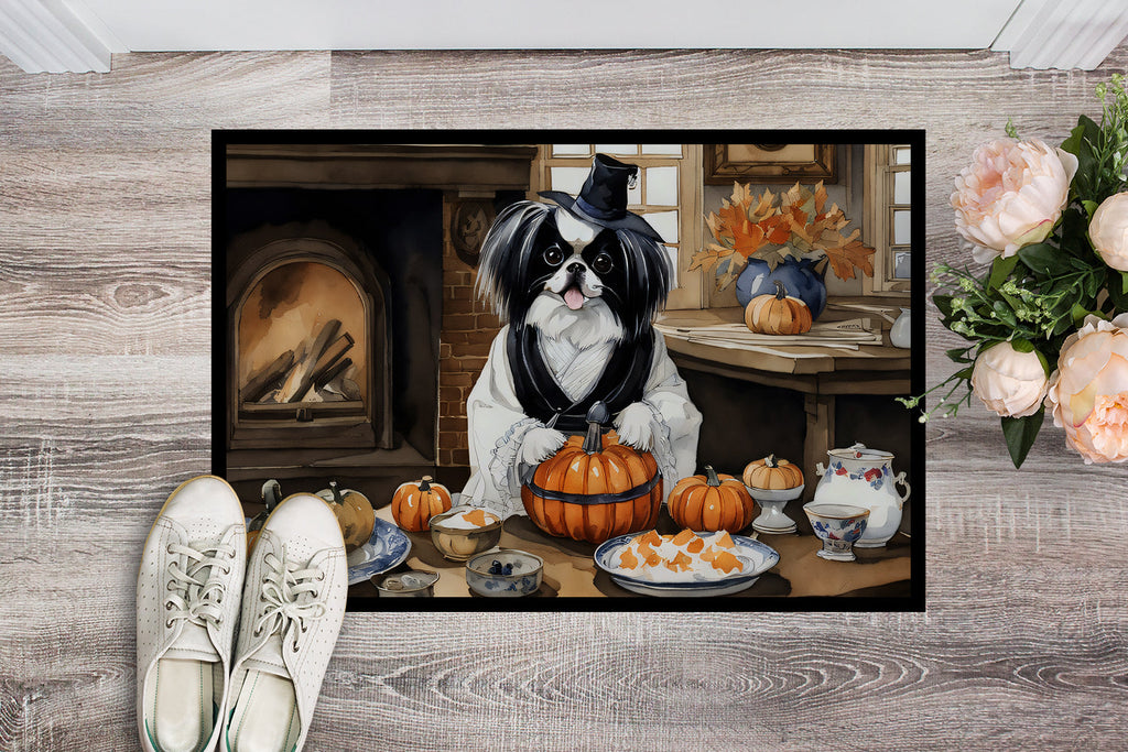 Japanese Chin Fall Kitchen Pumpkins Doormat Indoor Outdoor 24H X 36W Front Door Mat Rugs for Entryway, Non Slip Washable Low Pile,