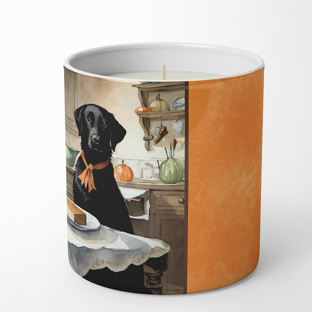 Black Lab Fall Kitchen Pumpkins Decorative Soy Candle Nature Soy Wax Essential Oil Home Decor Ideal for Bedroom Kitchen Bath Office Gift, 10 oz