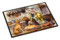 Yellow Lab Fall Kitchen Pumpkins Doormat Indoor Outdoor 24H X 36W Front Door Mat Rugs for Entryway, Non Slip Washable Low Pile,