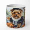 Norfolk Terrier Fall Kitchen Pumpkins Decorative Soy Candle Nature Soy Wax Essential Oil Home Decor Ideal for Bedroom Kitchen Bath Office Gift, 10 oz
