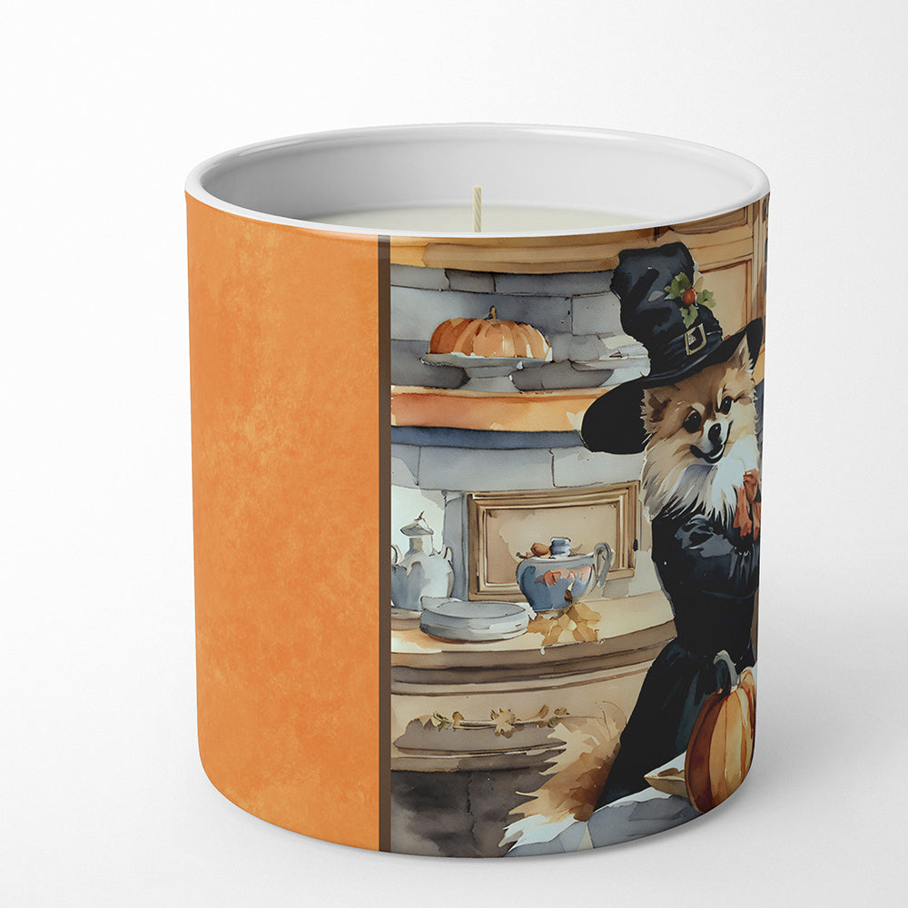 Pomeranian Fall Kitchen Pumpkins Decorative Soy Candle Nature Soy Wax Essential Oil Home Decor Ideal for Bedroom Kitchen Bath Office Gift, 10 oz