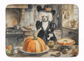 Poodle Fall Kitchen Pumpkins Memory Foam Kitchen Mat Machine Washable Anti-Fatigue Cushion Comfort Bath or Kitchen Rug