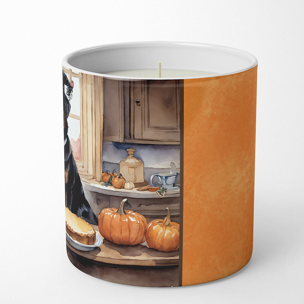 Rottweiler Fall Kitchen Pumpkins Decorative Soy Candle Nature Soy Wax Essential Oil Home Decor Ideal for Bedroom Kitchen Bath Office Gift, 10 oz