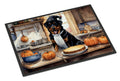 Rottweiler Fall Kitchen Pumpkins Doormat Indoor Outdoor 18H X 27W Front Door Mat Rugs for Entryway, Non Slip Washable