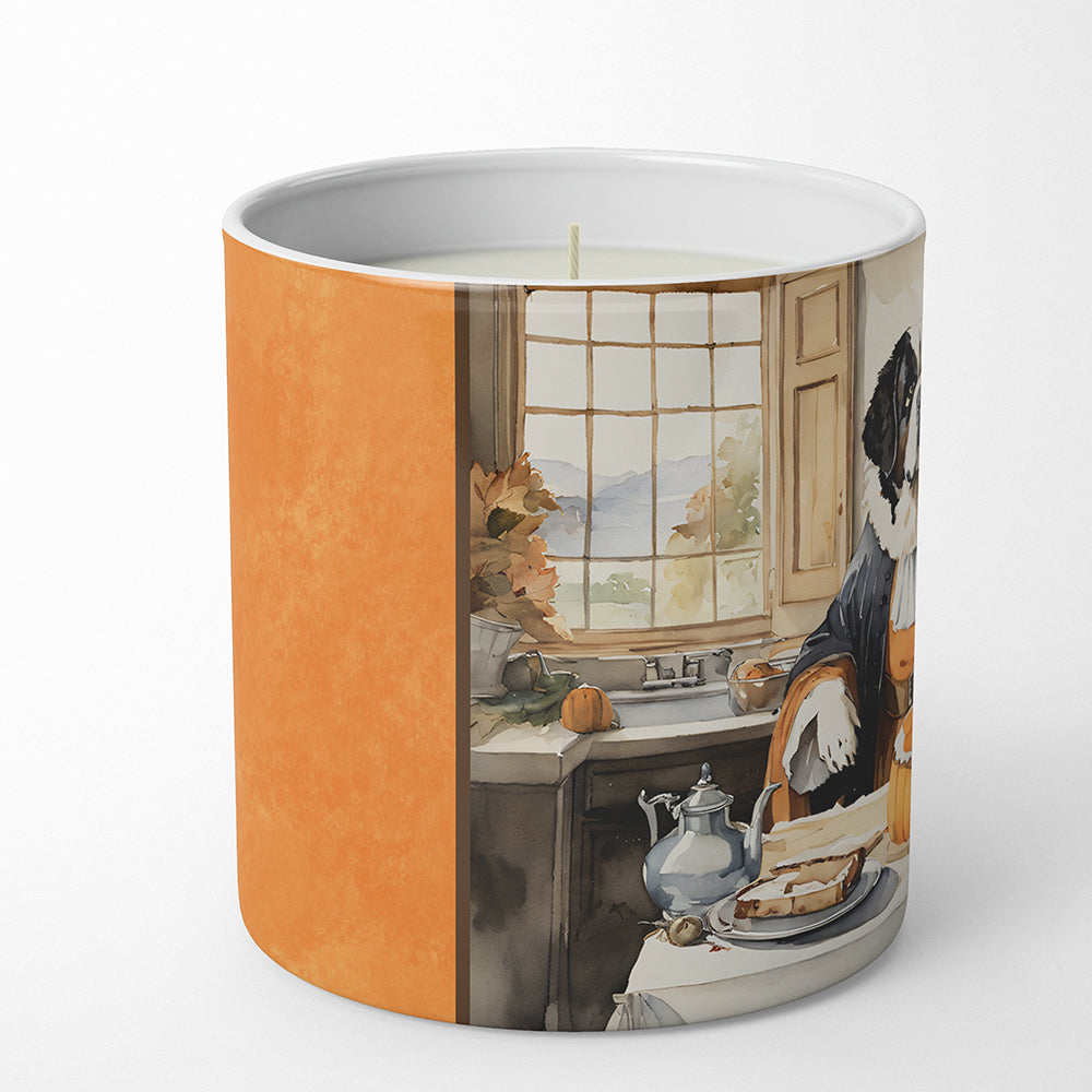 Saint Bernard Fall Kitchen Pumpkins Decorative Soy Candle Nature Soy Wax Essential Oil Home Decor Ideal for Bedroom Kitchen Bath Office Gift, 10 oz