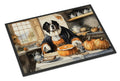 Saint Bernard Fall Kitchen Pumpkins Doormat Indoor Outdoor 24H X 36W Front Door Mat Rugs for Entryway, Non Slip Washable Low Pile,