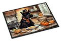 Scottish Terrier Fall Kitchen Pumpkins Doormat Indoor Outdoor 24H X 36W Front Door Mat Rugs for Entryway, Non Slip Washable Low Pile,