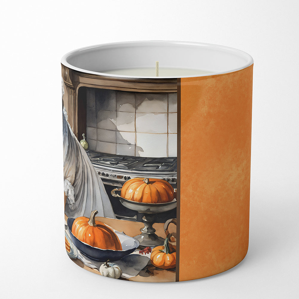 Shar Pei Fall Kitchen Pumpkins Decorative Soy Candle Nature Soy Wax Essential Oil Home Decor Ideal for Bedroom Kitchen Bath Office Gift, 10 oz