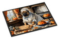 Shar Pei Fall Kitchen Pumpkins Doormat Indoor Outdoor 18H X 27W Front Door Mat Rugs for Entryway, Non Slip Washable