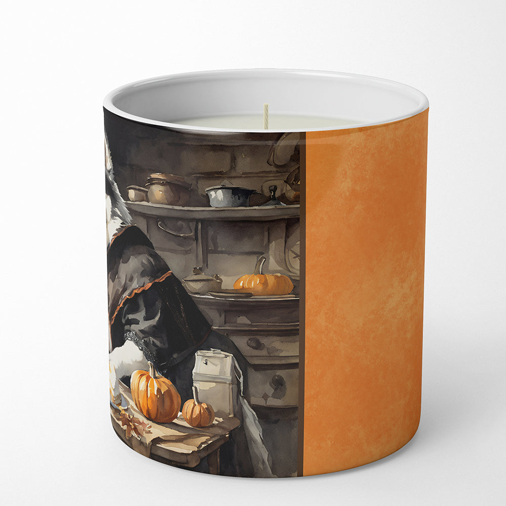 Siberian Husky Fall Kitchen Pumpkins Decorative Soy Candle Nature Soy Wax Essential Oil Home Decor Ideal for Bedroom Kitchen Bath Office Gift, 10 oz