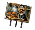 Yorkie Fall Kitchen Pumpkins Leash or Key Holder Wall Hooks, Coat Rack Wall Mount, for Hanging Keys, Towels, Aprons, Leashes