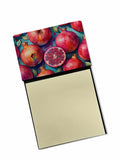 Colorful Pomegranates Watercolor Sticky Note Holder Refillable Dispenser Desk Accessory 3x3 Pad Gift